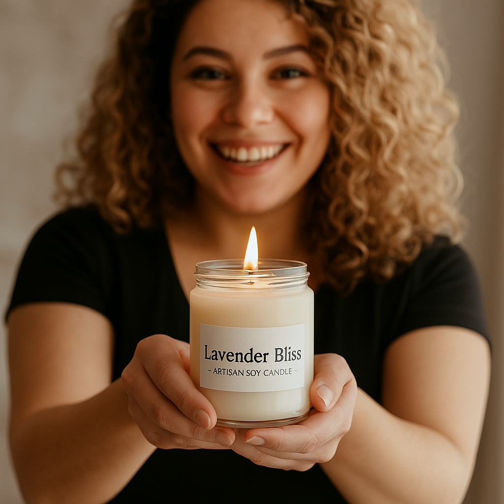 Lavender Bliss Artisan Soy Candle-3